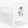 Vaikiška lovytė New Baby BEA Zebra su nuimama balta šonine sienele