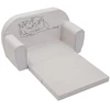Vaikiška sofa-lova New Baby Lion Family šviesiai pilkos spalvos
