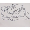 Vaikiška sofa-lova New Baby Lion Family šviesiai pilkos spalvos