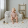 Vaikiška sofa-lova New Baby Lion Family šviesiai pilkos spalvos