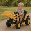 Vaikiškas elektrinis traktorius Baby Mix CAT geltonas