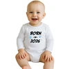 Vaikiškas margintas bodis New Baby BORN IN 2026 mėlynas