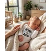 Vaikiškas margintas bodis New Baby BORN IN 2026 mėlynas