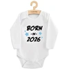 Vaikiškas margintas bodis New Baby BORN IN 2026 mėlynas