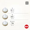 Vaikiškas stiklinis buteliukas NUK Perfect Match su temperatūros kontrole 230 ml