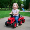 Vaikiškas traktorius su priekaba Baby Mix Benny raudonas
