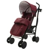 Vaikiškas vežimėlis eco swiss design 300d violetinė raudona eurobaby
