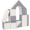 Vell Putplasčio blokai – Giant Building Set 11 vnt. baltai pilkos spalvos