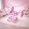 Vežimėlis lėlėms 2in1 New Baby Monika Flowers