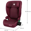 X Lander Vaikiška automobilinė kėdutė IslaBaby SafiroFix 100–150 cm 15–36 kg su ISOFIX bordo spalvos