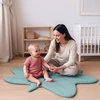 Dėlionė Žaidimų kilimėlis kūdikiams New Baby „Klevo lapas“ mėtų spalvos