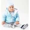 Žieminis kūdikio paltukas su kepure Nicol Kids Winter mėlynas, dydis 56 (0-3 mėn.)