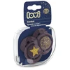 LOVI 22/892 Dinaminis silikoninis čiulptukas 0-3 m 2 vnt Stardust violetinė