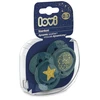 LOVI 22/892 Dinaminis silikoninis čiulptukas 0-3 m 2 vnt Stardust žalias