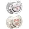 LOVI 22/867 Dinaminis silikoninis čiulptukas 3-6 m 2vnt I Love