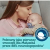 CANPOL 22/655 Simetriškas silikoninis čiulptukas 0-6 mėn. Gryna spalva 2vnt mėlyna