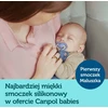 CANPOL 22/657 Simetriškas silikoninis čiulptukas 18+mėnesių gryna spalva mėlyna
