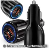 Automobilinis telefono kroviklis USB ir USB-C, PD QC 3.0, 35 W, 12–32 V