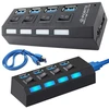 Kilimėlis USB šakotuvas su 4 USB 3.0 prievadais