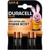 Duracell PLUS Power Boost LR03 AAA elementai MN2400, 4 vnt.