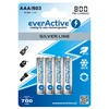 everActive Sidabrinis Line paruošta naudojimui 800mAh AAA akumuliatorius, 4 vnt.