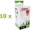 Rocket 8W E14 720lm 3000K A+ LED lemputė, 10 vnt.