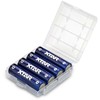 Xtar 1,5V 2500mAh AA įkraunamas elementas, 4 vnt. + dėklas