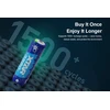 Xtar 1,5V 2500mAh AA įkraunamas elementas su įkrovos lygio indikatoriumi, 4 vnt. + dėklas