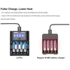 Xtar 4 x Ni-MH ir 1.5V Li-ion AA/AAA akumuliatorių kroviklis su LCD ekranu L4 PRO