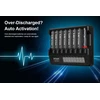 Xtar 8 x Ni-MH ir 1.5/3.6/3.7V Li-ion akumuliatorių kroviklis su LCD ekranu MX8