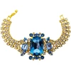 Diamond Sky Jewelry Apyrankė „Aurora (Aquamarine / Light Sapphire Shimmer / Light Sapphire / Reinvented Cool Mėlyna)“ su Swarovski™ kristalais