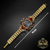 Diamond Sky Jewelry Apyrankė „Aurora (Dark Pilkas Ignite / Light Siam)“ su Swarovski™ kristalais