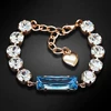 Diamond Sky Jewelry Apyrankė moterims DiamondSky „Venus (Aquamarine Mėlyna)“ su Swarovski kristalais