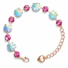 Diamond Sky Jewelry Apyrankė moterims DiamondSky „Vortex II (Aurora Borealis / Fuchsia)“ su Preciosa® kristalais