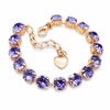 Diamond Sky Jewelry Apyrankė moterims DiamondSky „Klasika (Tanzanite)“ su Swarovski kristalais