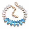 Diamond Sky Jewelry Apyrankė moterims DiamondSky „Ornella (Aquamarine Mėlyna)“ su Swarovski kristalais