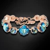 Diamond Sky Jewelry Apyrankė moterims DiamondSky „Akinantis Spindesys (Bermuda Mėlyna)“ su Preciosa kristalais