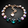 Diamond Sky Jewelry Apyrankė moterims DiamondSky „Vortex II (Emerald, Aurora Borealis)“ su Swarovski kristalais