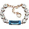 Diamond Sky Jewelry Apyrankė moterims DiamondSky „Venus (Aquamarine Mėlyna)“ su Swarovski kristalais