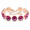 Diamond Sky Jewelry Apyrankė moterims DiamondSky „Vortex (Fuchsia)“ su Swarovski kristalais