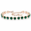 Diamond Sky Jewelry Apyrankė moterims DiamondSky „Klasika III (Emerald)“ su Swarovski kristalais