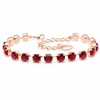 Diamond Sky Jewelry Apyrankė moterims DiamondSky „Klasika III (Ruby)“ su Swarovski kristalais