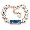Diamond Sky Jewelry Apyrankė moterims DiamondSky „Venus (Aquamarine Mėlyna)“ su Swarovski kristalais