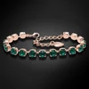 Diamond Sky Jewelry Apyrankė moterims DiamondSky „Klasika III (Emerald)“ su Swarovski kristalais