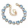 Diamond Sky Jewelry Apyrankė moterims DiamondSky „Klasika IV (Aquamarine Mėlyna)“ su Swarovski kristalais