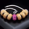 Diamond Sky Jewelry Apyrankė moterims DiamondSky „BeCharmed Pavé IV (Jonquil & Fuchsia)“ su Swarovski kristalais