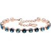 Diamond Sky Jewelry Apyrankė moterims DiamondSky „Klasika III (Bermuda Mėlyna / Aquamarine)“ su Swarovski kristalais