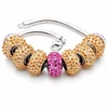 Diamond Sky Jewelry Apyrankė moterims DiamondSky „BeCharmed Pavé IV (Jonquil & Fuchsia)“ su Swarovski kristalais