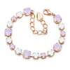 Diamond Sky Jewelry Apyrankė moterims DiamondSky „Klasika II (Rose Vanduo Opal)“ su Swarovski karoliukais
