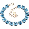 Diamond Sky Jewelry Apyrankė moterims DiamondSky „Princess (Aquamarine Mėlyna)“ su Swarovski kristalais